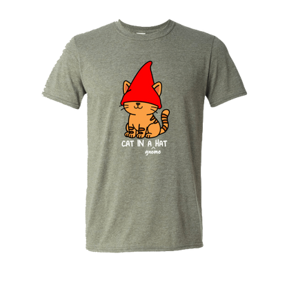 Cat in a Gnome Hat T-shirt