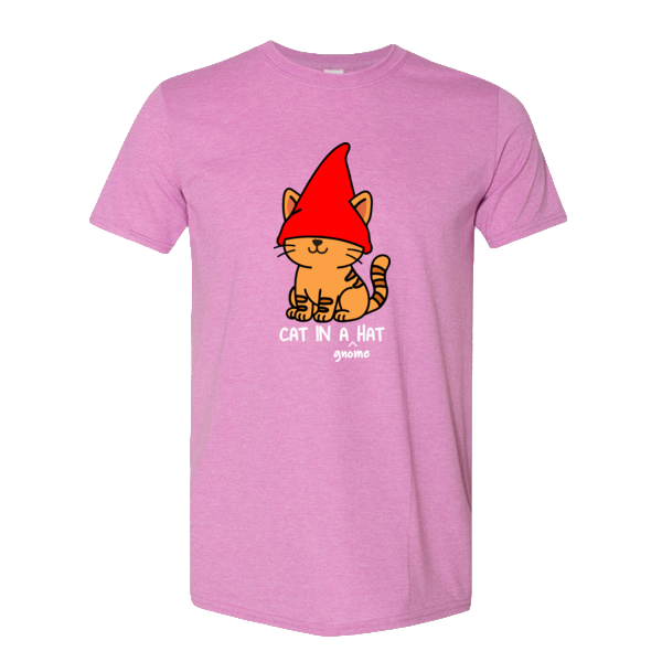 Cat in a Gnome Hat T-shirt